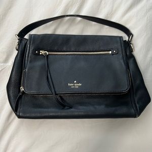 Black Leather Kate Spade Tote